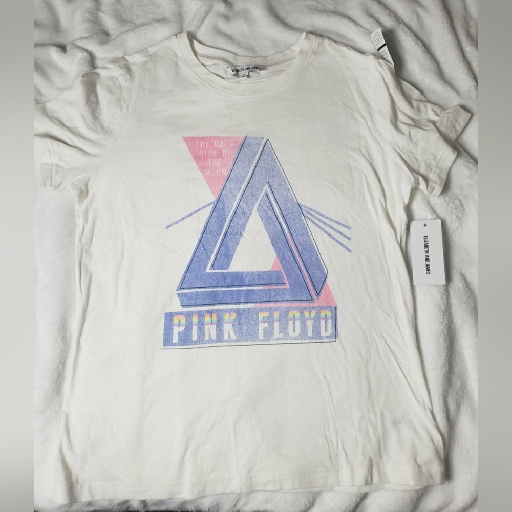 Elizabeth And James Women's Shirt Vintage Pink Floyd Pink Purple White